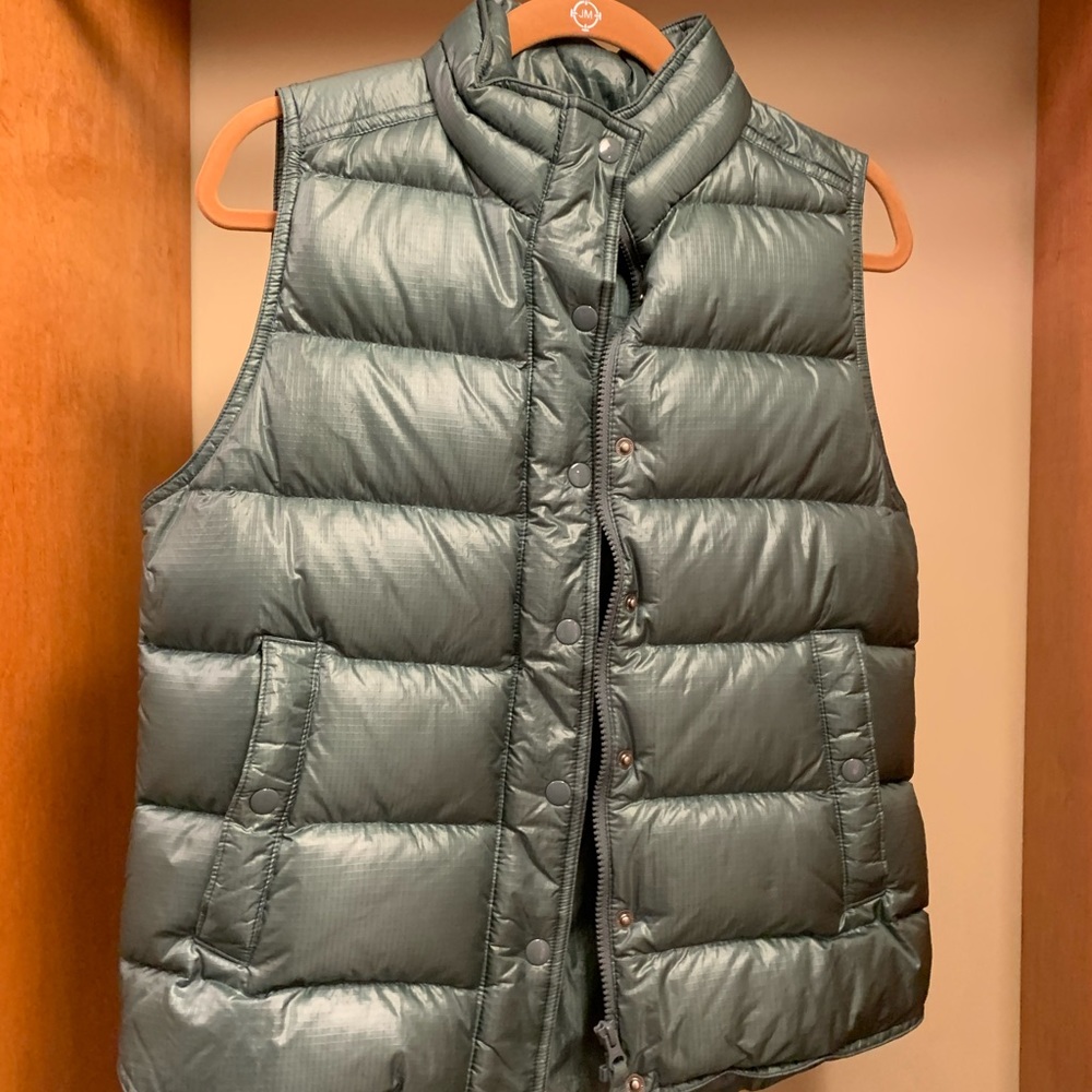 Olive Green J. Crew Puffer Vest